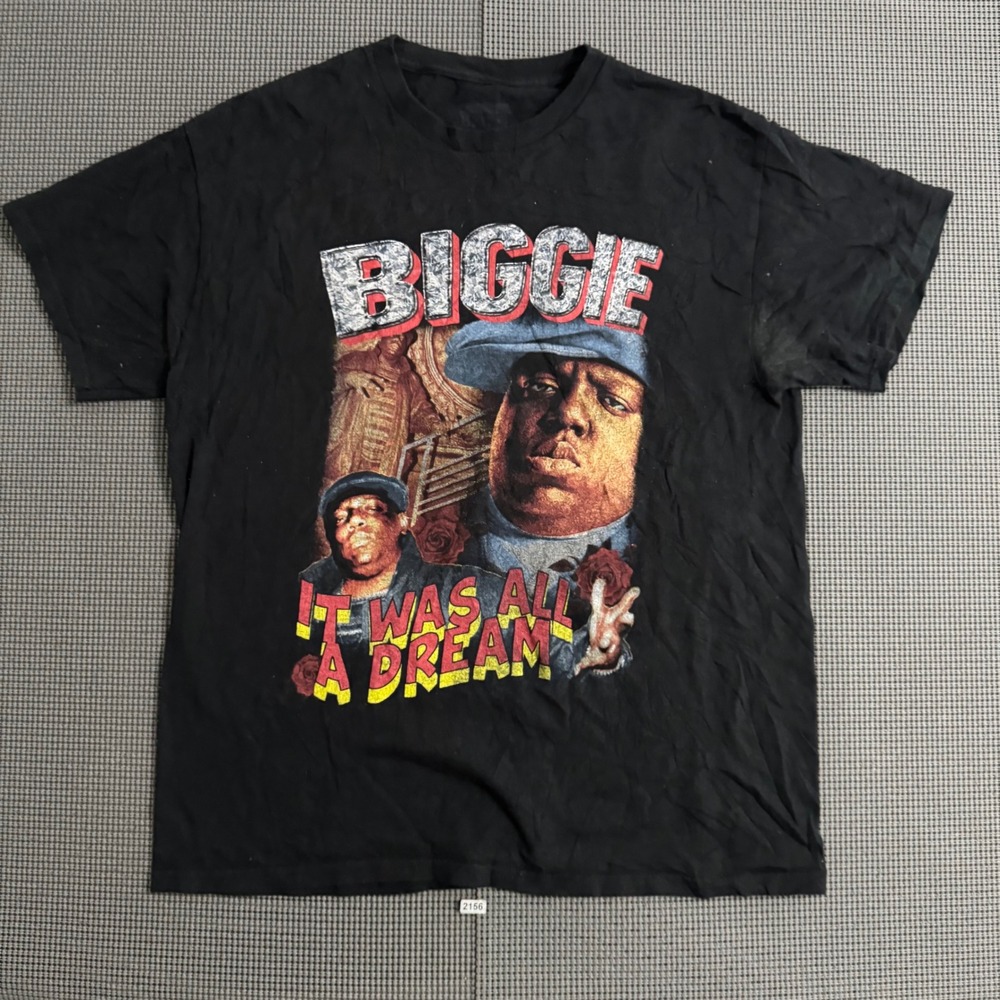 Notorious B.I.G. Biggie Smalls It Was All A Dream Graphic T-Shirt Black XL
